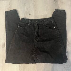 vintage black high waisted baggy jeans